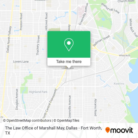 The Law Office of Marshall May map