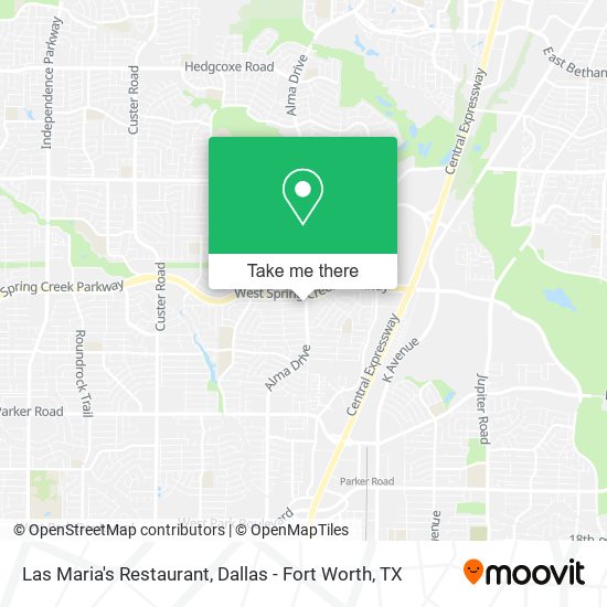 Las Maria's Restaurant map