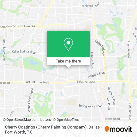 Mapa de Cherry Coatings (Cherry Painting Company)