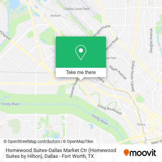 Homewood Suites-Dallas Market Ctr (Homewood Suites by Hilton) map