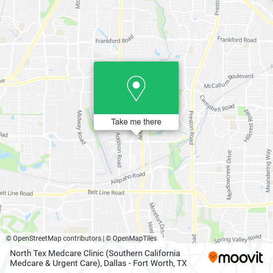 Mapa de North Tex Medcare Clinic (Southern California Medcare & Urgent Care)