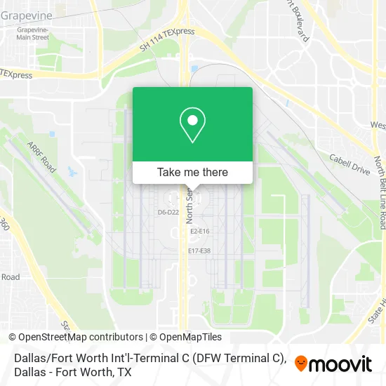 Dallas / Fort Worth Int'l-Terminal C (DFW Terminal C) map