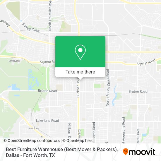 Best Furniture Warehouse (Best Mover & Packers) map