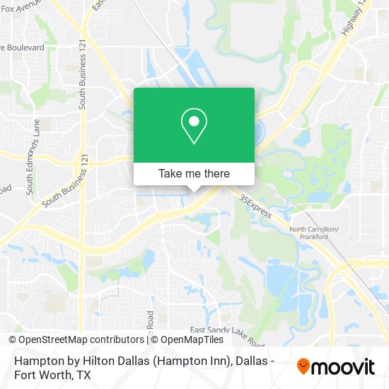 Mapa de Hampton by Hilton Dallas (Hampton Inn)