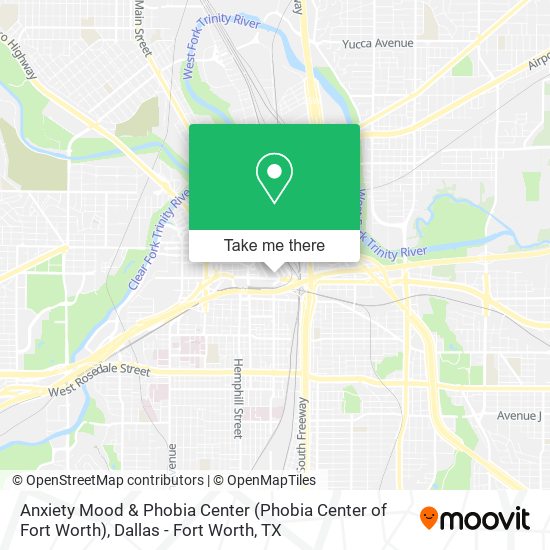 Mapa de Anxiety Mood & Phobia Center (Phobia Center of Fort Worth)
