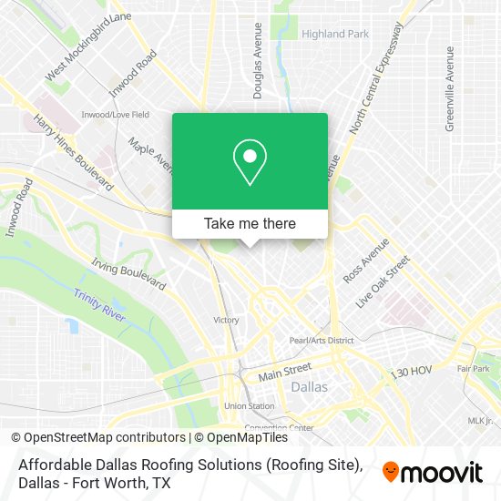 Mapa de Affordable Dallas Roofing Solutions (Roofing Site)