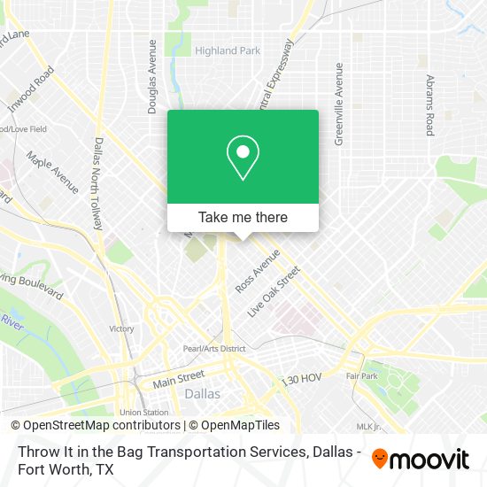 Mapa de Throw It in the Bag Transportation Services