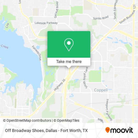 Mapa de Off Broadway Shoes