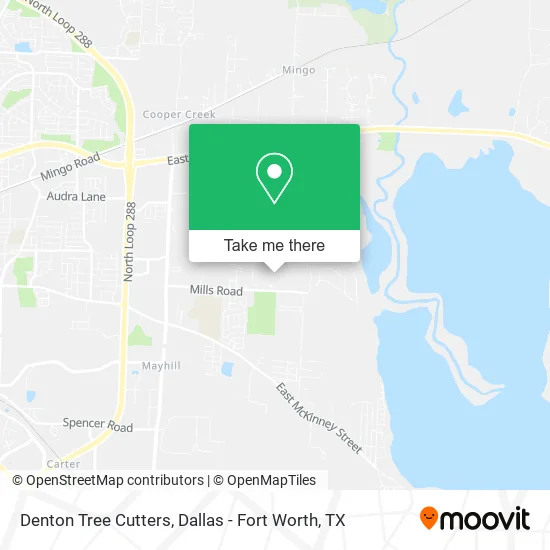 Denton Tree Cutters map