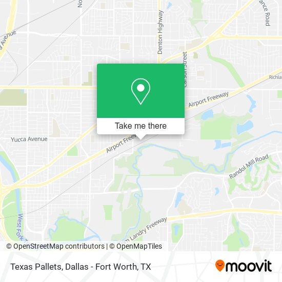 Mapa de Texas Pallets