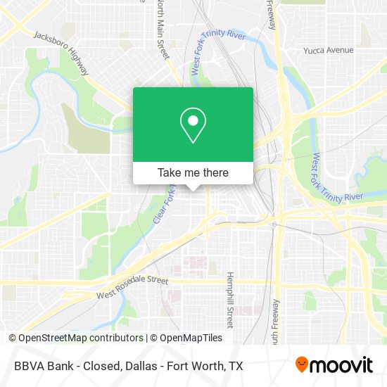 BBVA Bank - Closed map