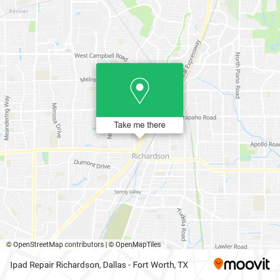 Ipad Repair Richardson map