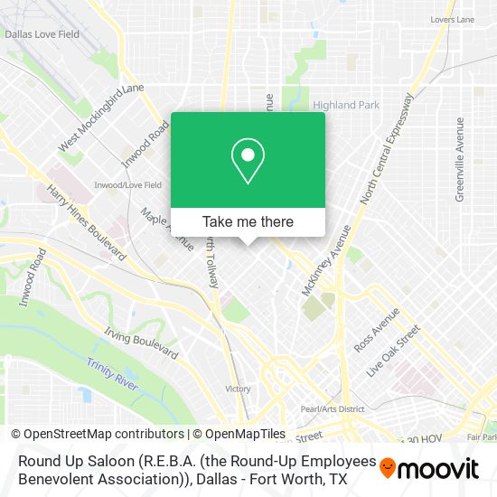 Mapa de Round Up Saloon (R.E.B.A. (the Round-Up Employees Benevolent Association))