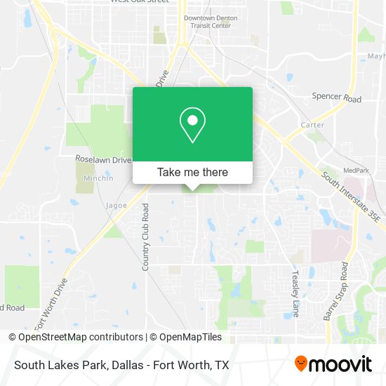 Mapa de South Lakes Park