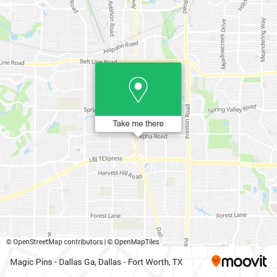 Mapa de Magic Pins - Dallas Ga