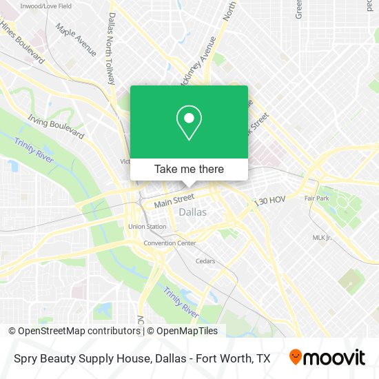 Mapa de Spry Beauty Supply House