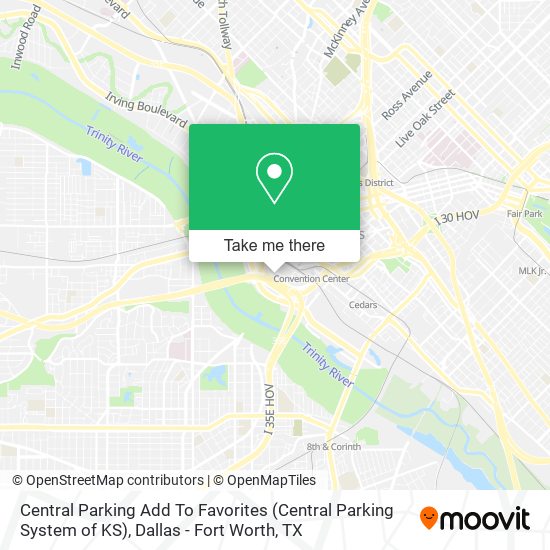 Central Parking Add To Favorites (Central Parking System of KS) map