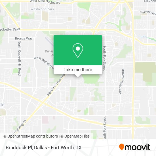 Braddock Pl map