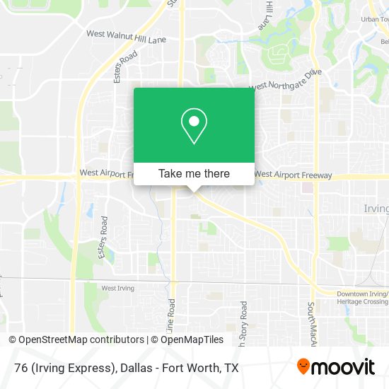 76 (Irving Express) map