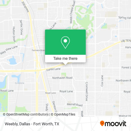 Mapa de Weebly