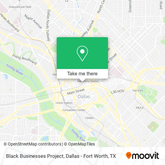 Black Businesses Project map