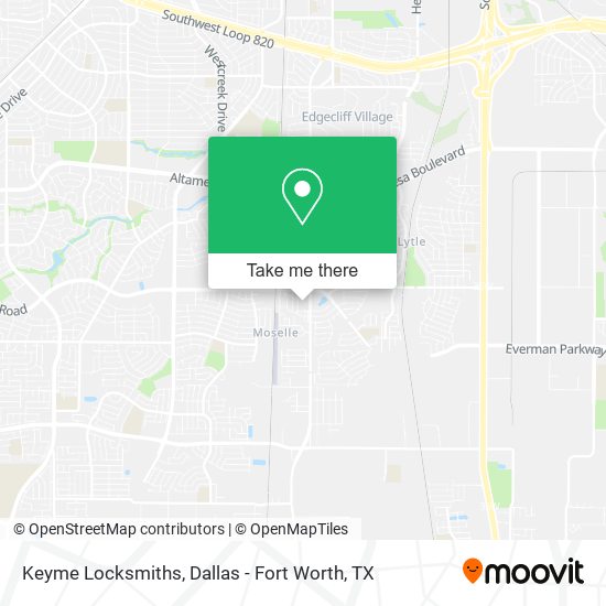 Keyme Locksmiths map