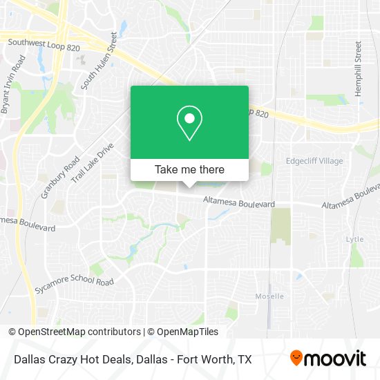 Dallas Crazy Hot Deals map