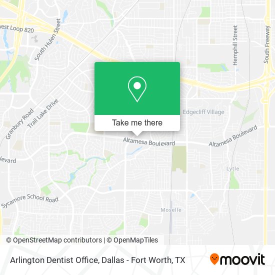 Mapa de Arlington Dentist Office