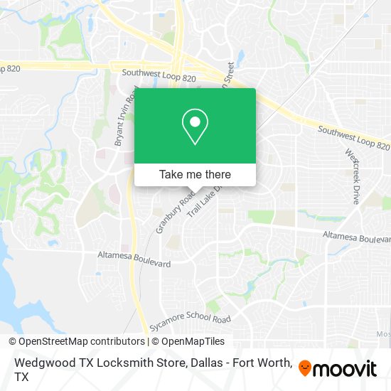 Wedgwood TX Locksmith Store map