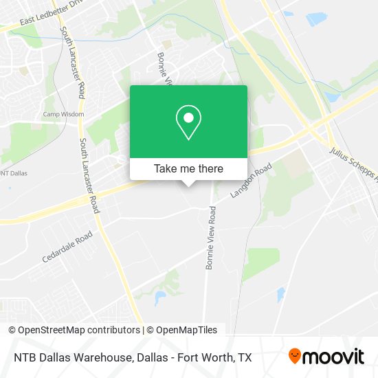 NTB Dallas Warehouse map