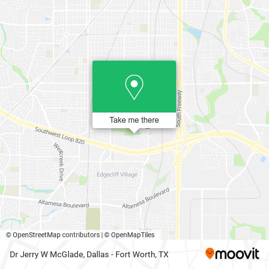 Dr Jerry W McGlade map