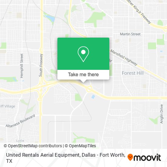 United Rentals Aerial Equipment map