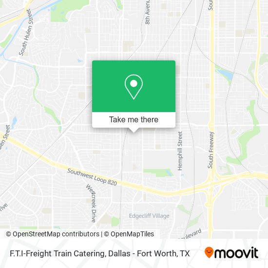 F.T.I-Freight Train Catering map