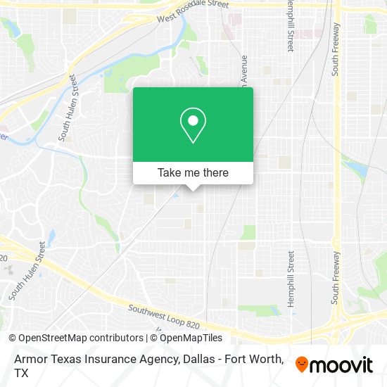 Mapa de Armor Texas Insurance Agency