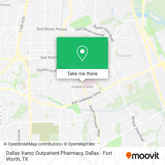 Mapa de Dallas Vamc Outpatient Pharmacy