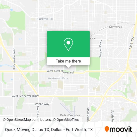 Quick Moving Dallas TX map