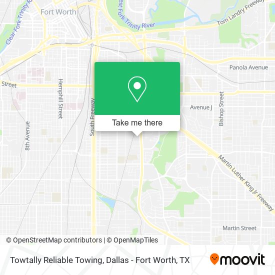 Towtally Reliable Towing map