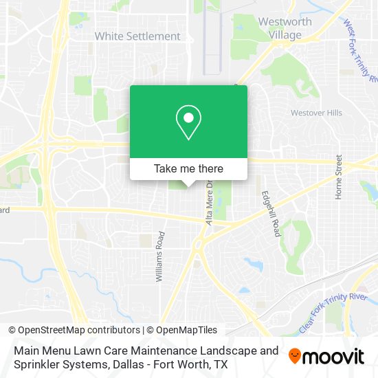 Main Menu Lawn Care Maintenance Landscape and Sprinkler Systems map