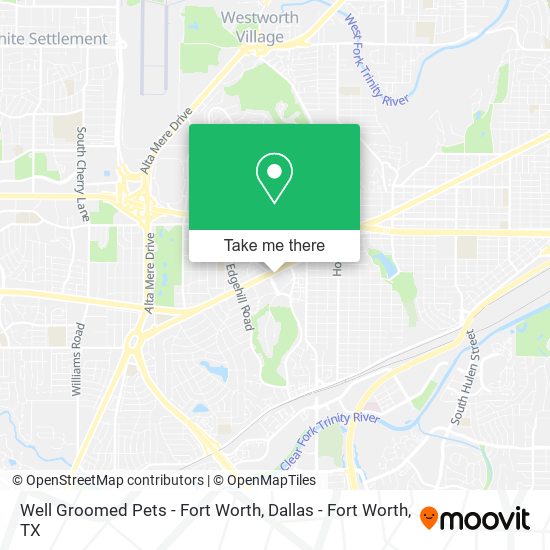 Well Groomed Pets - Fort Worth map