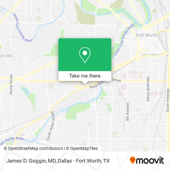 James D. Goggin, MD map