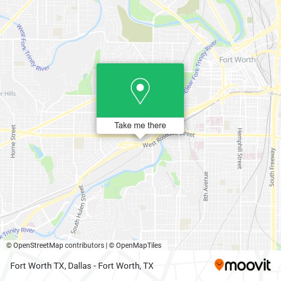 Fort Worth TX map