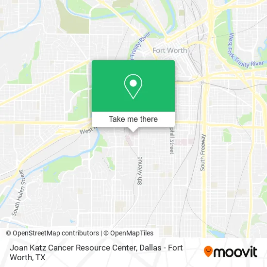 Joan Katz Cancer Resource Center map
