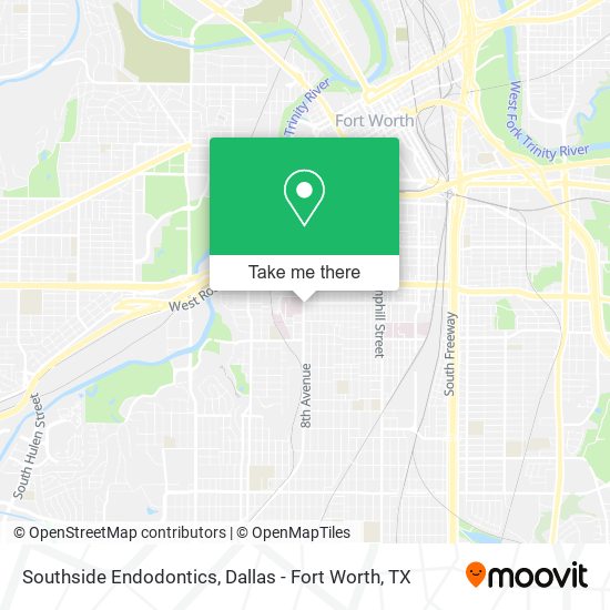 Mapa de Southside Endodontics