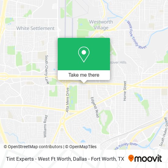 Tint Experts - West Ft Worth map