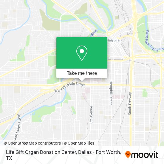 Life Gift Organ Donation Center map