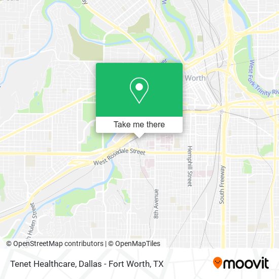 Tenet Healthcare map