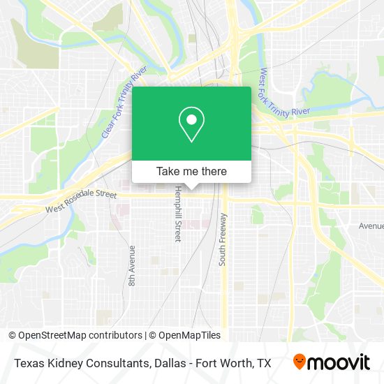 Mapa de Texas Kidney Consultants