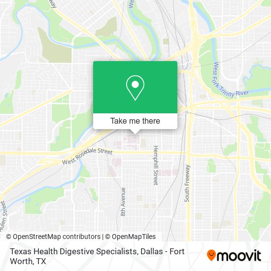 Mapa de Texas Health Digestive Specialists