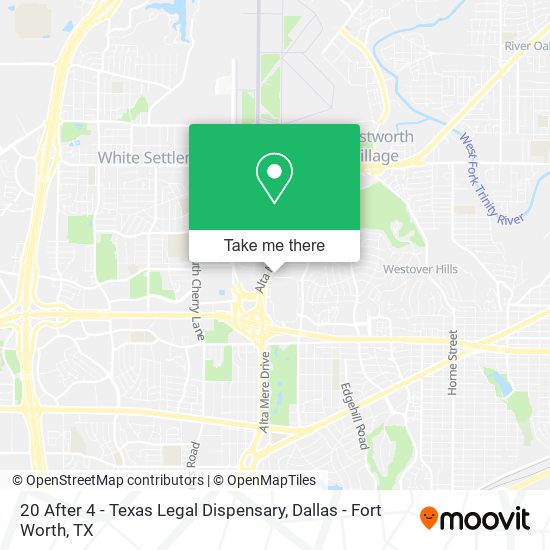 20 After 4 - Texas Legal Dispensary map