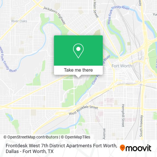 Frontdesk West 7th District Apartments Fort Worth map